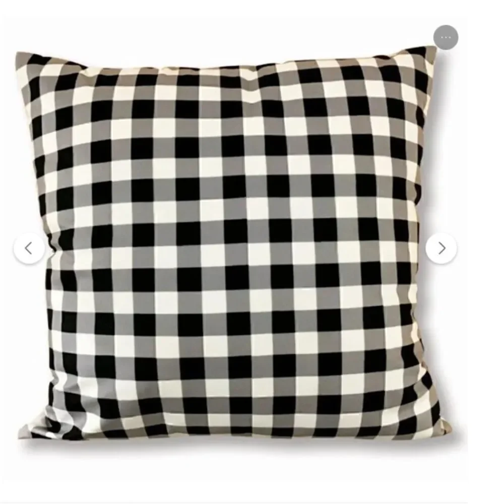 NEW! Homegrown Happiness Farmhouse Windmill Large 16x16 Throw Pillow Plaid
